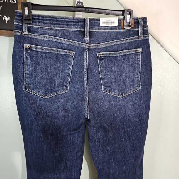 Judy Blue Pinky Swear Flare Trouser Jean With Angled Sides Detail Size 13/31 - Picture 5 of 10